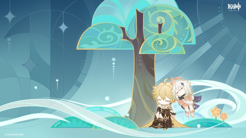 《原神》「塵星旅夢」網頁活動桌布展示-第一彈 - 封面圖