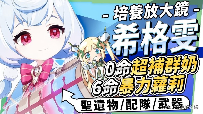 【角色攻略】希格雯🩵培養放大鏡▸可愛美露莘,治癒你的心!0命~6命效果推薦?機制解析/聖遺物/武器/命座/畢業面板! ▹璐洛洛◃ - 封面圖